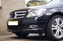 Chrome list to bumper front (2 pcs parts) - Mercedes Benz W204 -2011