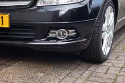 Chrome list to bumper front (2 pcs parts) - Mercedes Benz W204 -2011