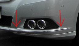 Chrome list to bumper front (2 pcs parts) - Mercedes Benz W212