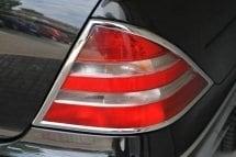 Forkromede kantlister til baglygter - Mercedes Benz W220