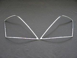 Forkromede kantlister til baglygter - Mercedes Benz W221