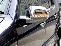 Chrome side mirror covers (with LED indicators, Chrome - Mercedes Benz W163
