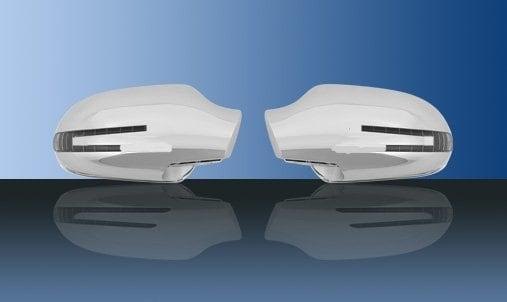 Kromade spegelkåpor (m. LED-blinkers) - Mercedes Benz R170,W208