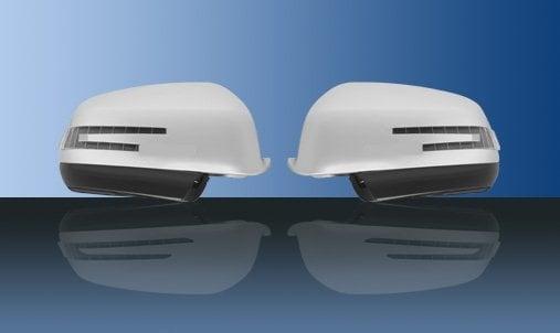 Hopeanväriset peilikuoret (jossa Led-vilkut)eteen till 07 / 2008 - Mercedes Benz W204
