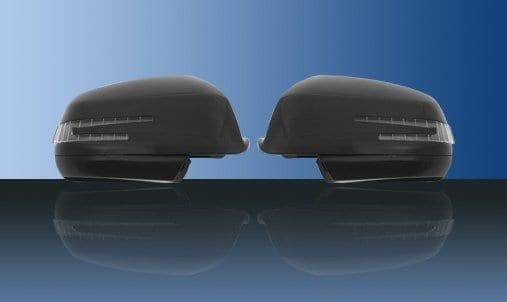 Mirror covers in carbon fibre (with LED indicators up to 07 / 2008W204