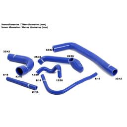 Red Cooling Hoses Saab 9000