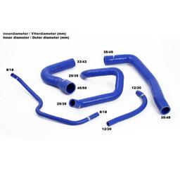 Black Cooling Hoses Saab 9000