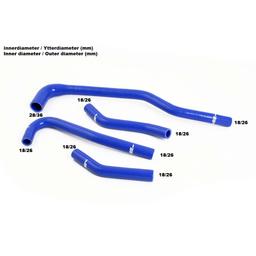 Red Heat Pack Hoses Saab 9000