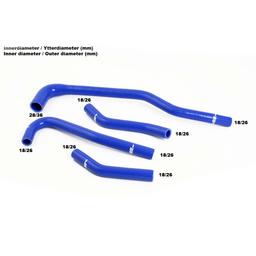 Svarta Värmepaketslangar Saab 9000