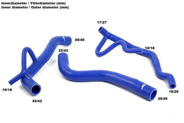 Kylarslangar som passar Volvo 740/940 Turbo