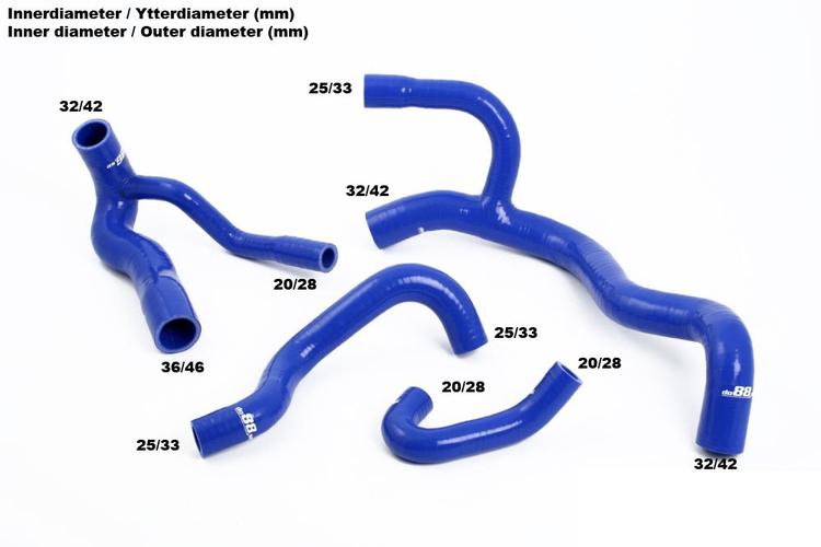 Cooling hoses - Audi S2 3B 1990-1992