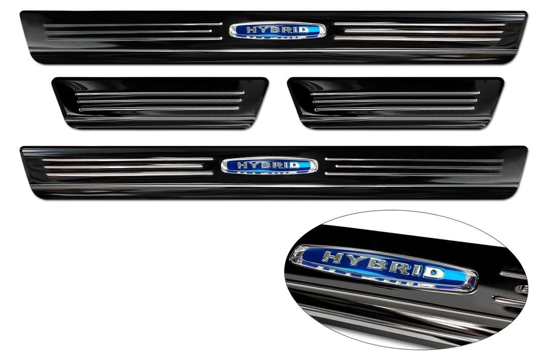Door sills blue '' Hybrid '' (4pcs) Skoda Octavia IV liftback/combi