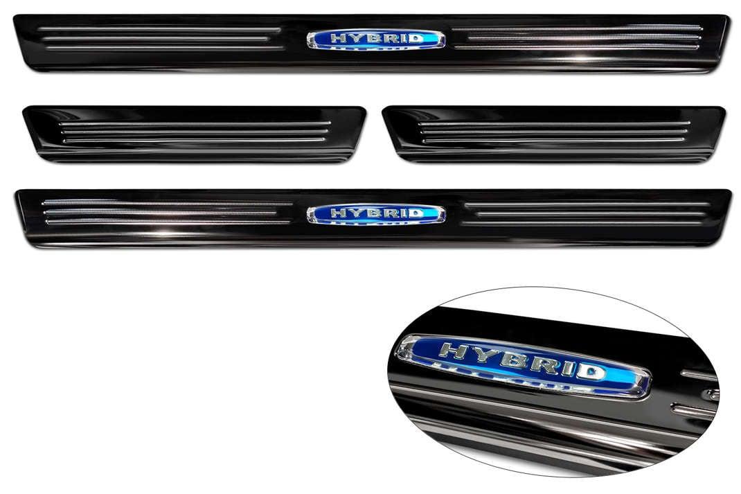 Door sills blue "Hybrid" (4pcs) VW Touareg III