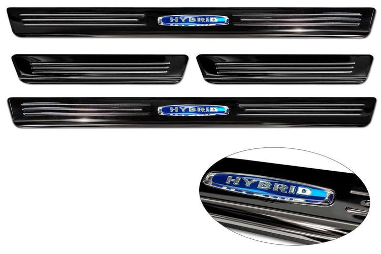 Door sills blue "Hybrid" (4pcs) VW Touareg III