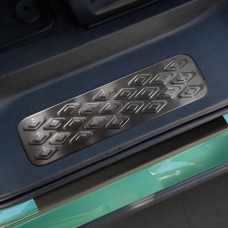 Sorte Indstigningslister (2 stk.) Børstet stål VW ID. Buzz / Buzz Cargo