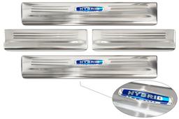 Door sills blue "Hybrid" (4pcs) Toyota HIGHLANDER IV (XU70)