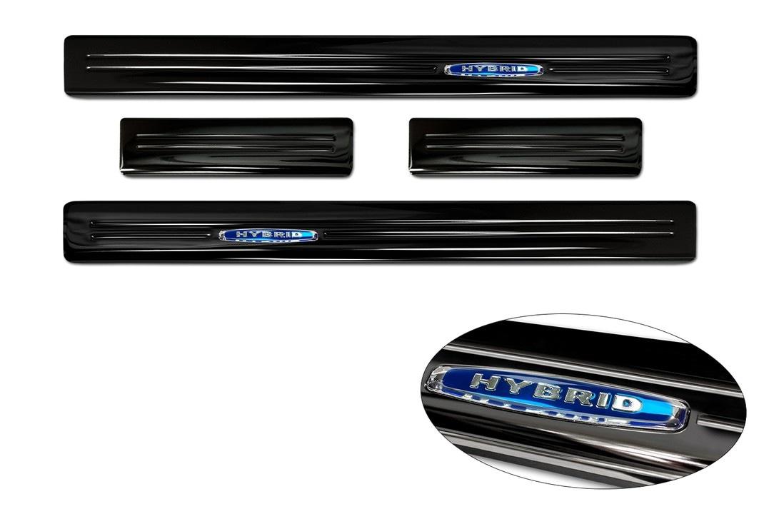 Door sills blue '' Hybrid ''(4pcs) Hyundai KONA FL