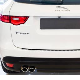 Brushed Steel Rear Bumper Protector Jaguar F-Pace