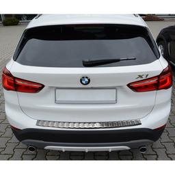 Brushed Steel Rear Bumper Protector BMW X1 F48