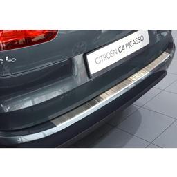 Brushed Steel Rear Bumper Protector Citroen C4 Picasso