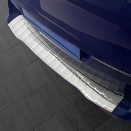 Brushed Steel Rear Bumper Protector Ford Transit Courier