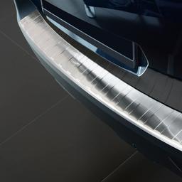 Brushed Steel Rear Bumper Protector Peugeot 5008