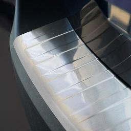 Brushed Steel Rear Bumper Protector Peugeot 5008