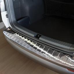 Brushed Steel Rear Bumper Protector Skoda Karoq