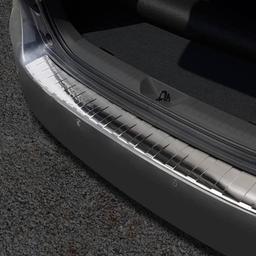 Brushed Steel Rear Bumper Protector Toyota Prius plus