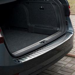 Brushed Steel Rear Bumper Protector Skoda Superb B Station Wagon