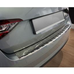 Brushed Steel Rear Bumper Protector Skoda Superb B Sedan