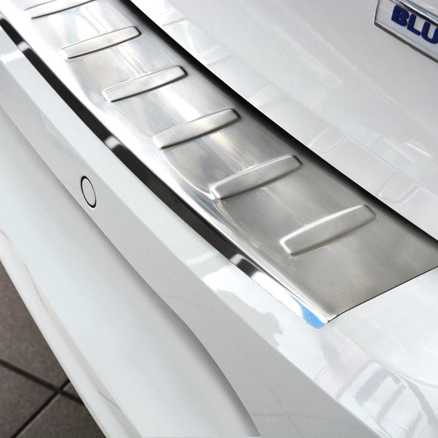 Brushed Steel Rear Bumper Protector VW Transporter T6