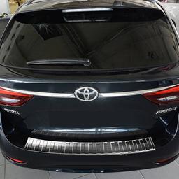 Brushed Steel Rear Bumper Protector Toyota Avensis Station Wagon