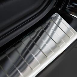 Brushed Steel Rear Bumper Protector Peugeot Partner