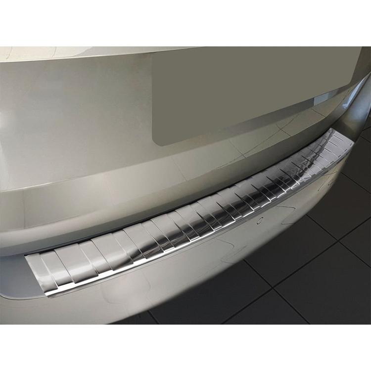 Brushed Steel Rear Bumper Protector Skoda Fabia Estate