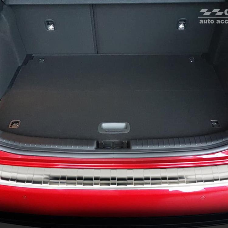 Brushed Steel Rear Bumper Protector Kia Ceed 5Drs