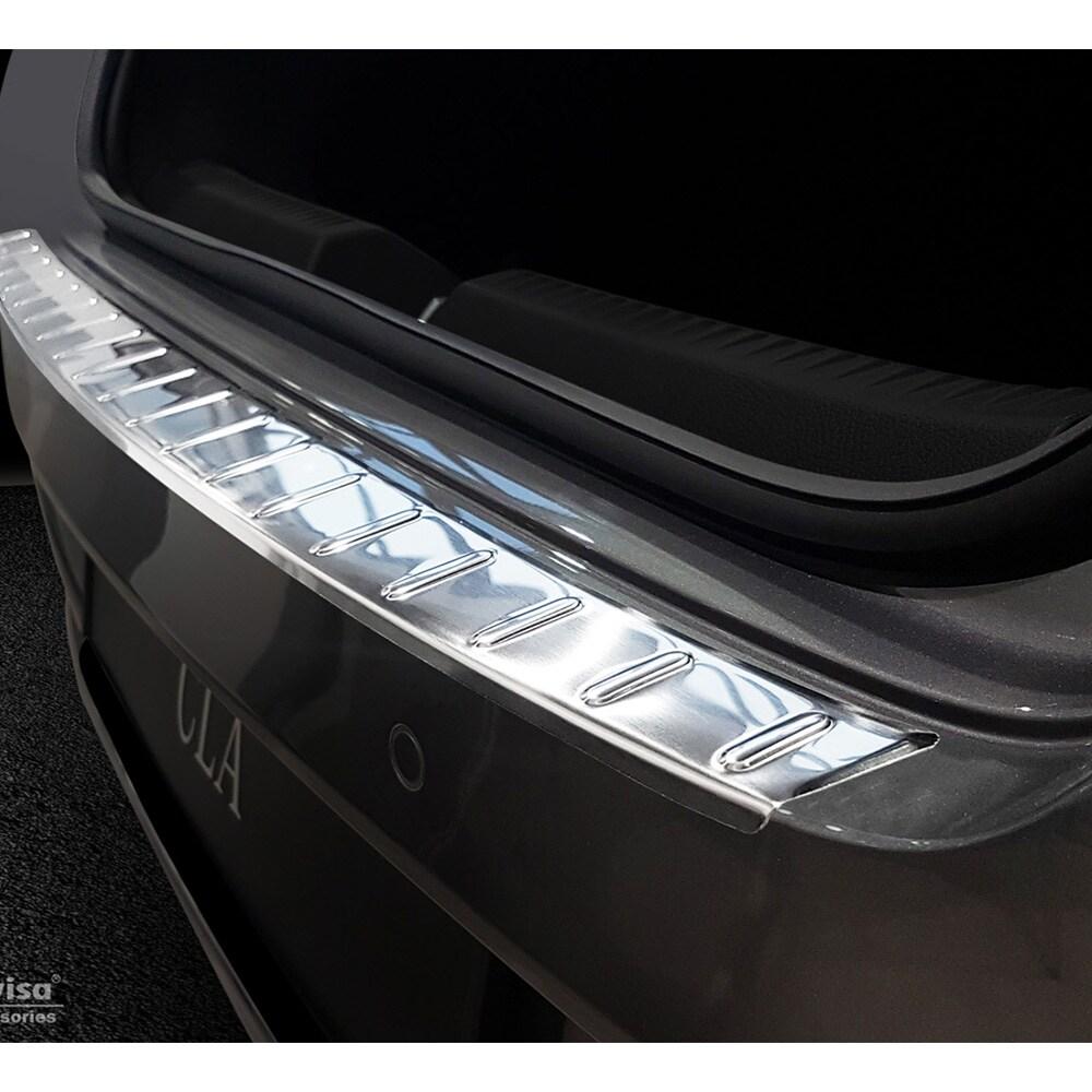 Brushed Steel Rear Bumper Protector Mercedes CLA Shooting Brake
