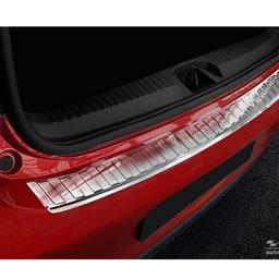 Brushed Steel Rear Bumper Protector Renault Clio 5Drs