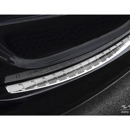 Brushed Steel Rear Bumper Protector Mercedes W205 Sedan