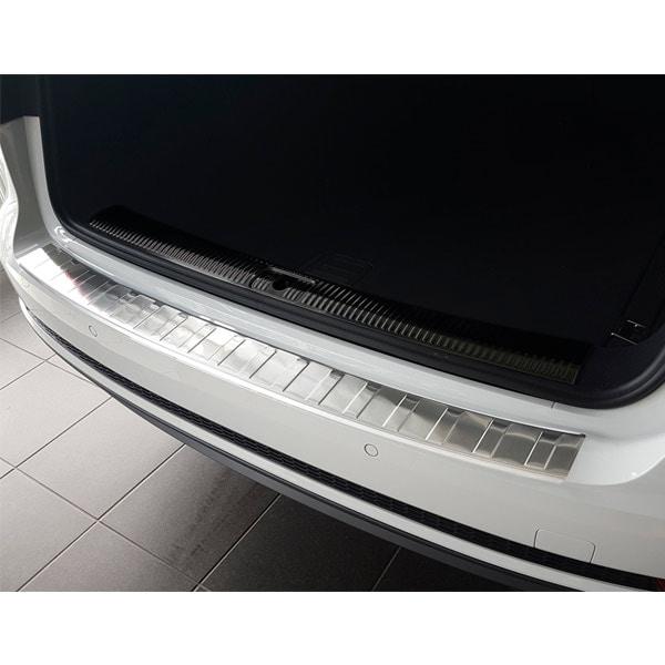 Brushed Steel Rear Bumper Protector Audi A4 B9 Avant