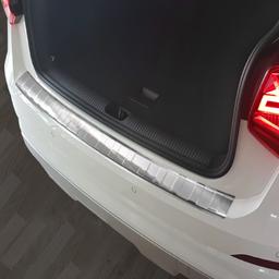 Brushed Steel Rear Bumper Protector Audi Q2