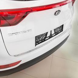 Brushed Steel Rear Bumper Protector Kia Sportage