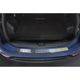 Brushed Steel Rear Bumper Protector Kia Carens