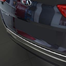 Brushed Steel Rear Bumper Protector Kia Optima Station Wagon