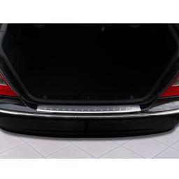 Brushed Steel Rear Bumper Protector Mercedes W211 E-Class Limo