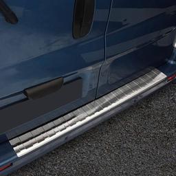 Brushed Steel Rear Bumper Protector Renault Trafic
