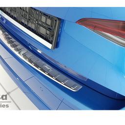 Brushed Steel Rear Bumper Protector Skoda Octavia Sedan