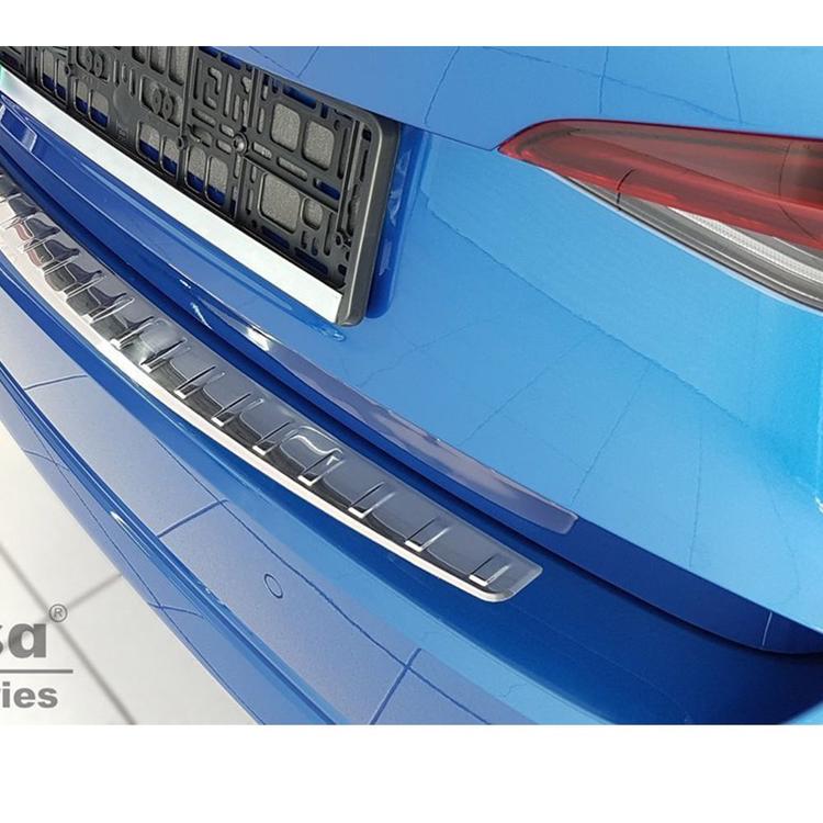 Brushed Steel Rear Bumper Protector Skoda Octavia Sedan