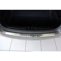 Brushed Steel Rear Bumper Protector Skoda Superb B Station Wagon