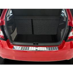 Brushed Steel Rear Bumper Protector Skoda Fabia Hatchback